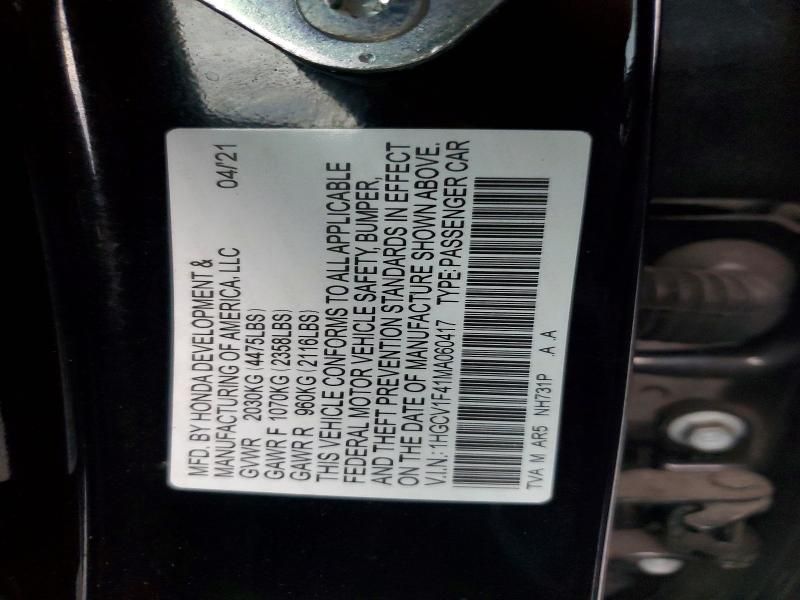 2021 Honda Accord Sport se