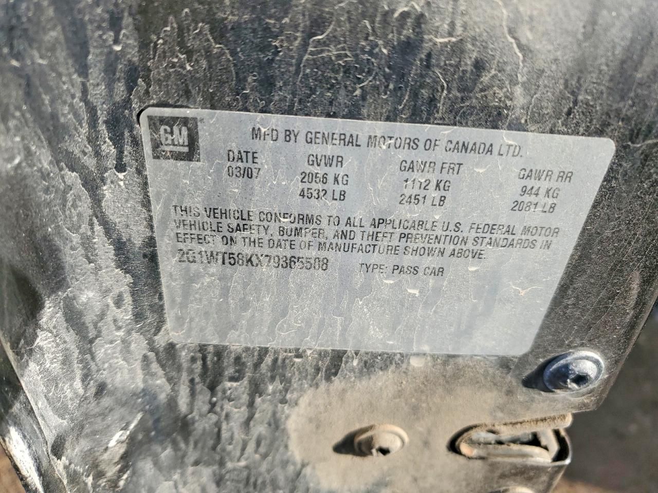 2007 Chevrolet Impala lt