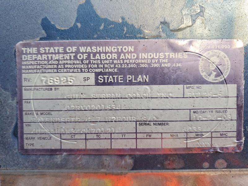 2004 Freightliner XC Chassis Recreational Vehicle