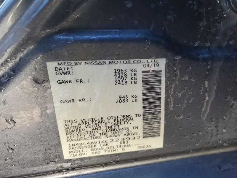 2019 Nissan Altima s