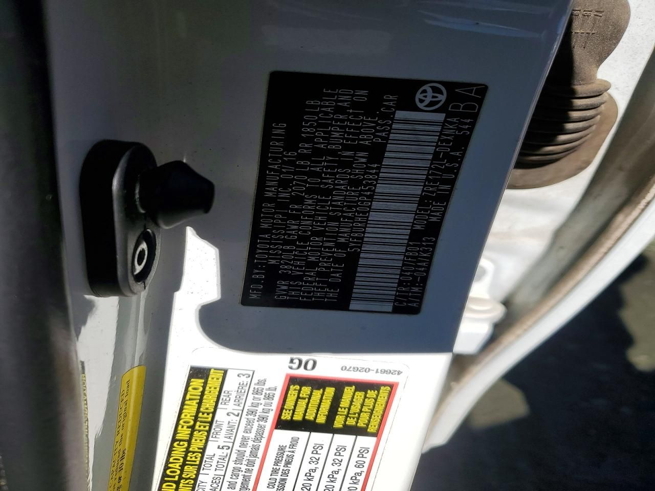 2016 Toyota Corolla l