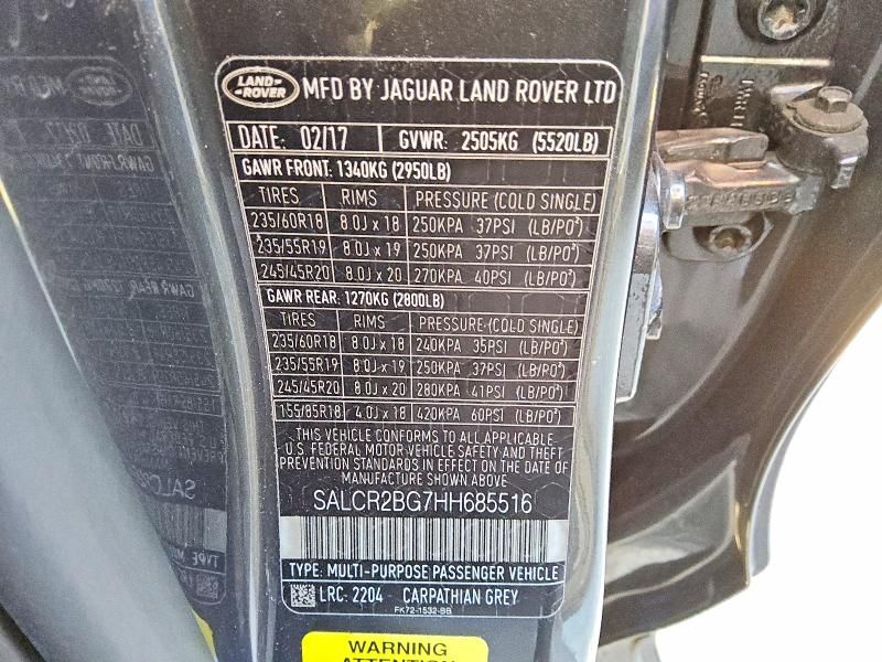 2017 Land Rover Discovery Sport hse