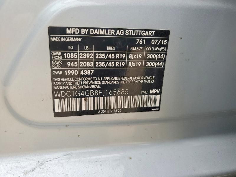 2015 Mercedes-Benz Gla 250 4matic