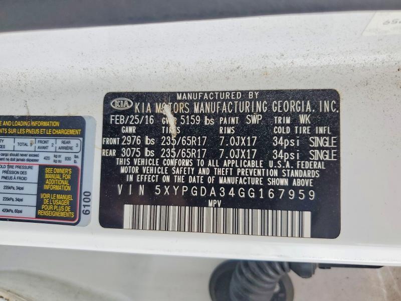 2016 KIA Sorento lx