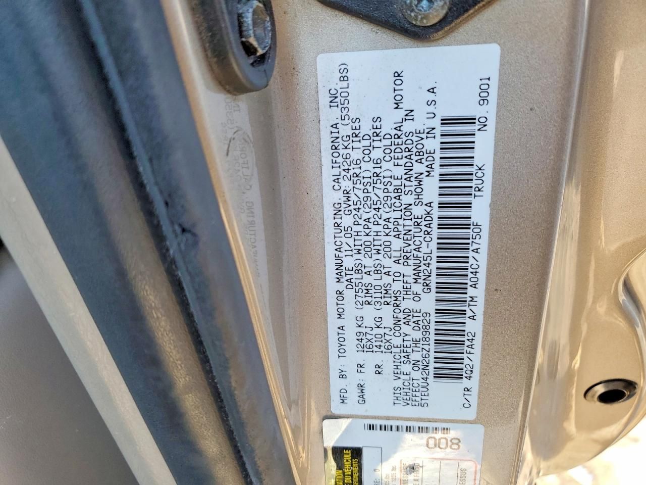 2006 Toyota Tacoma Access cab