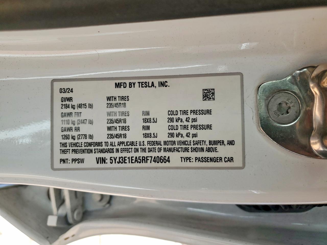 2024 Tesla Model 3