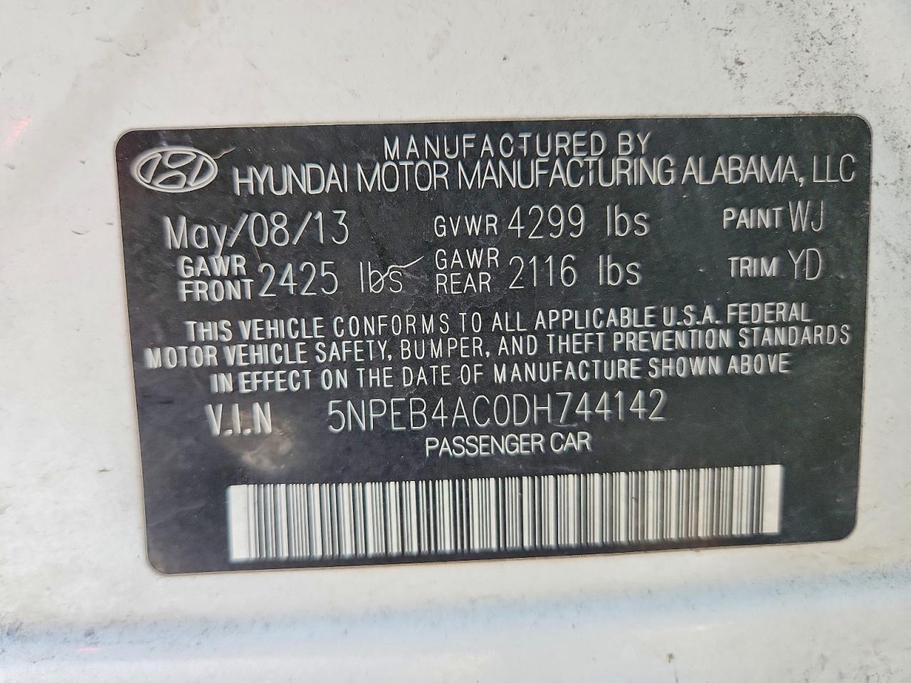 2013 Hyundai Sonata gls