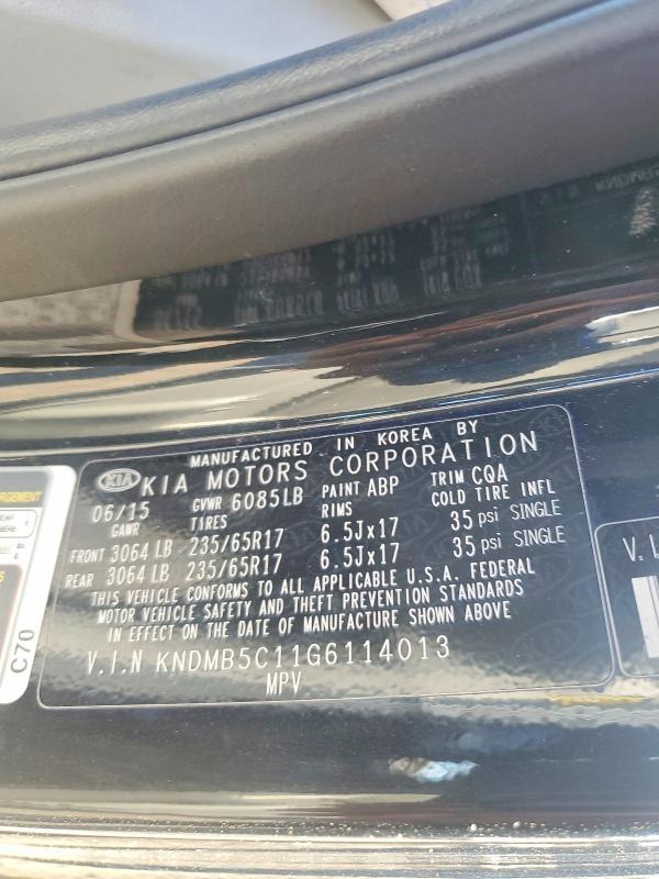 2016 KIA Sedona lx