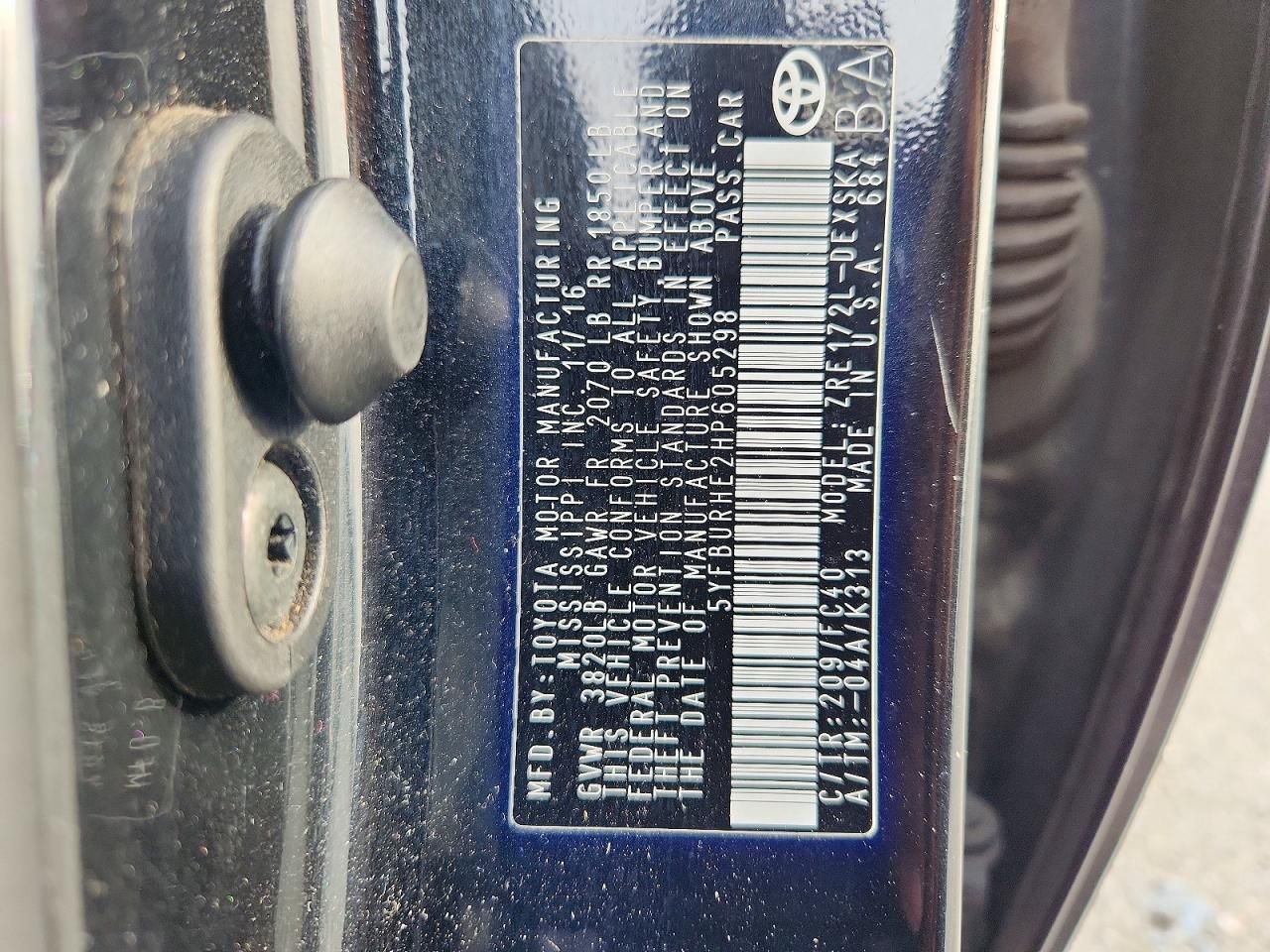 2017 Toyota Corolla l