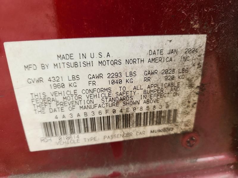 2004 Mitsubishi Galant es Medium