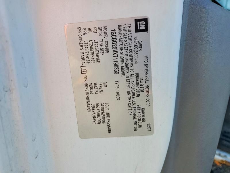 2007 Chevrolet Express G2500 Delivery Van