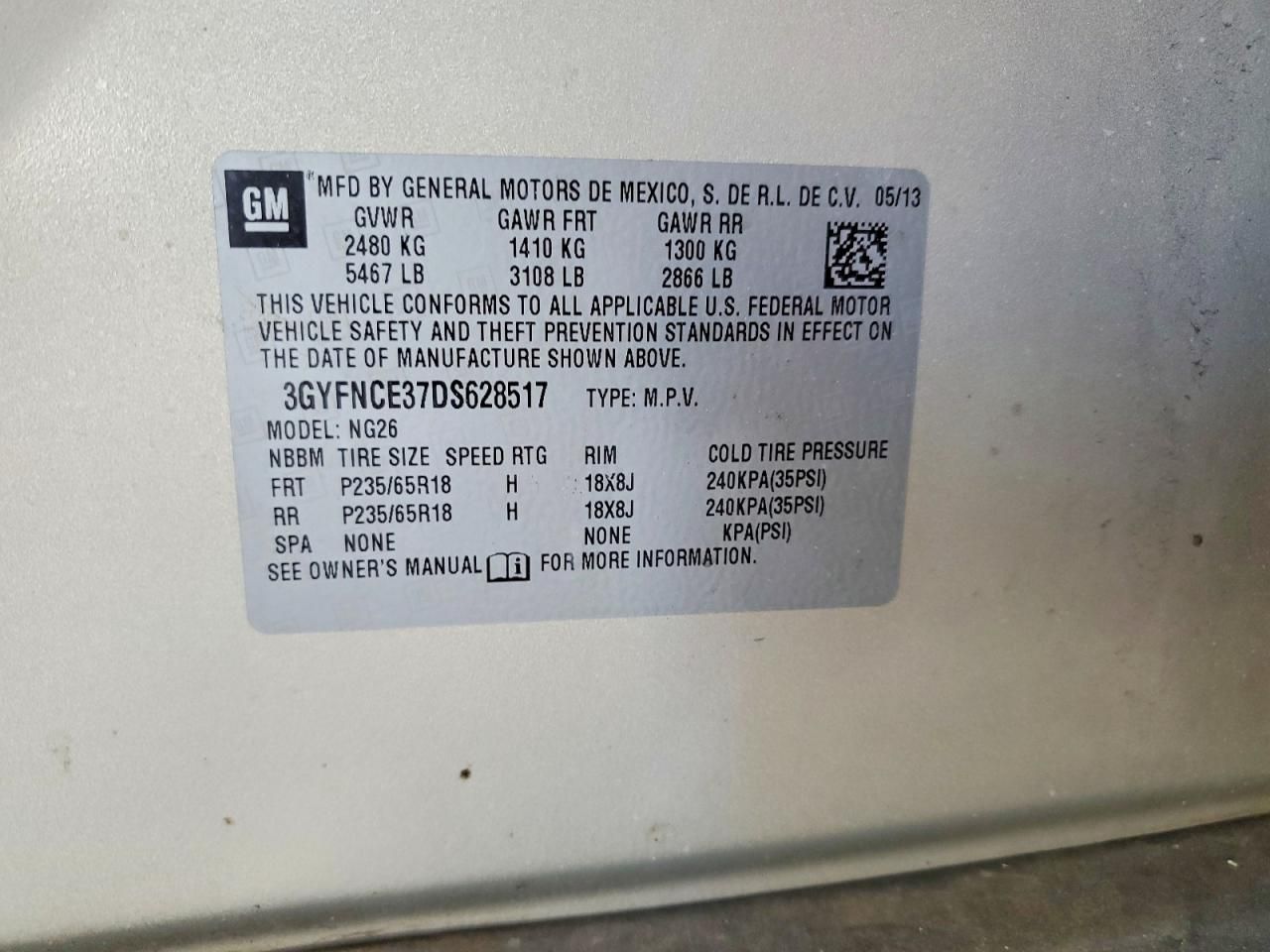 2013 Cadillac Srx Luxury Collection