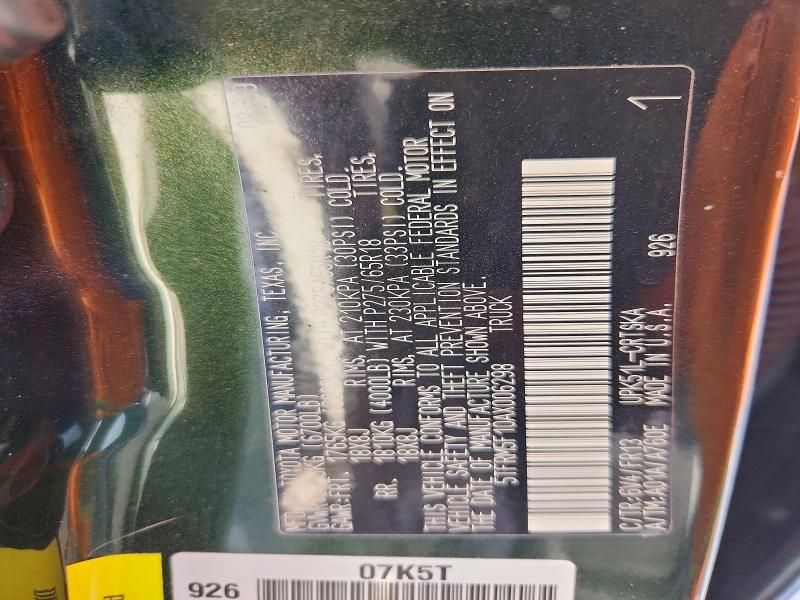 2010 Toyota Tundra Double cab SR5