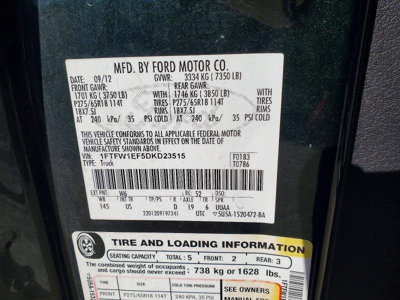 2013 Ford F150 Supercrew