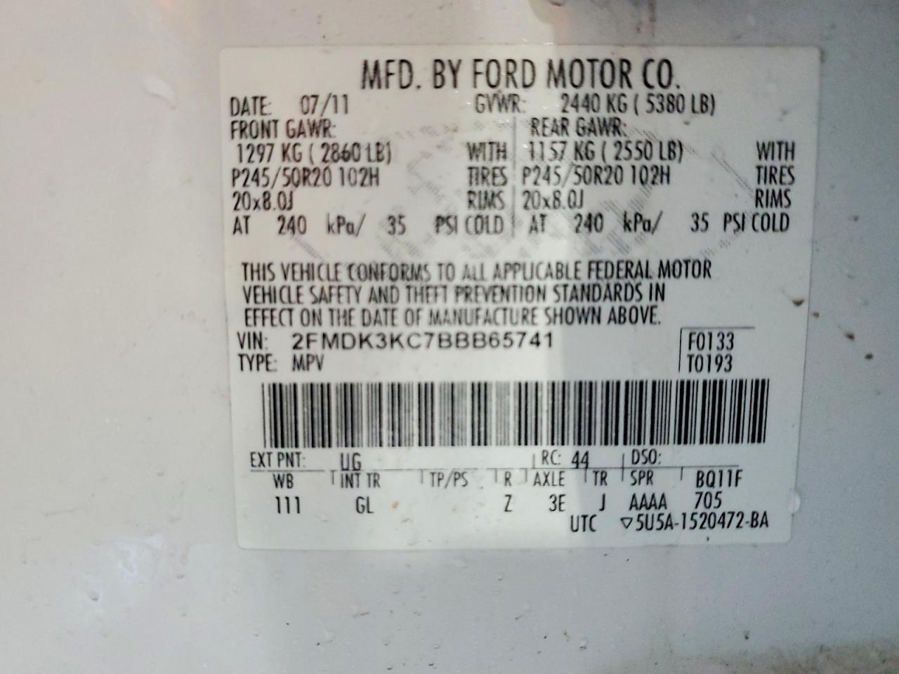 2011 Ford Edge Limited