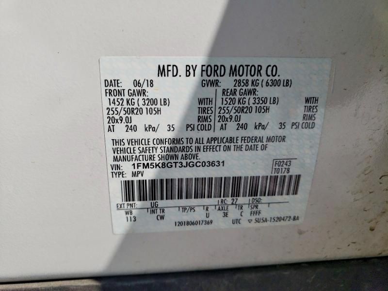 2018 Ford Explorer Sport