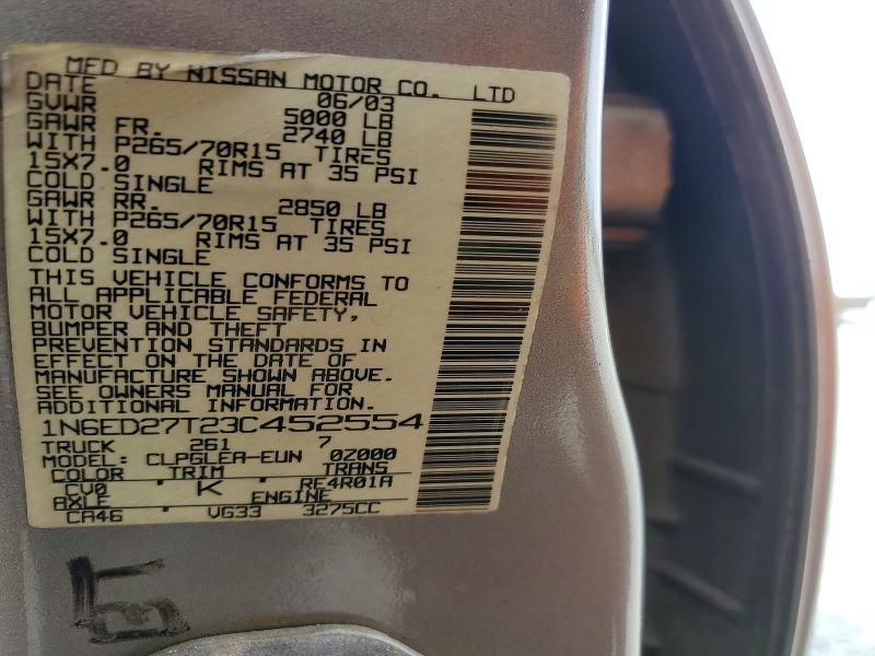 2003 Nissan Frontier Crew cab xe