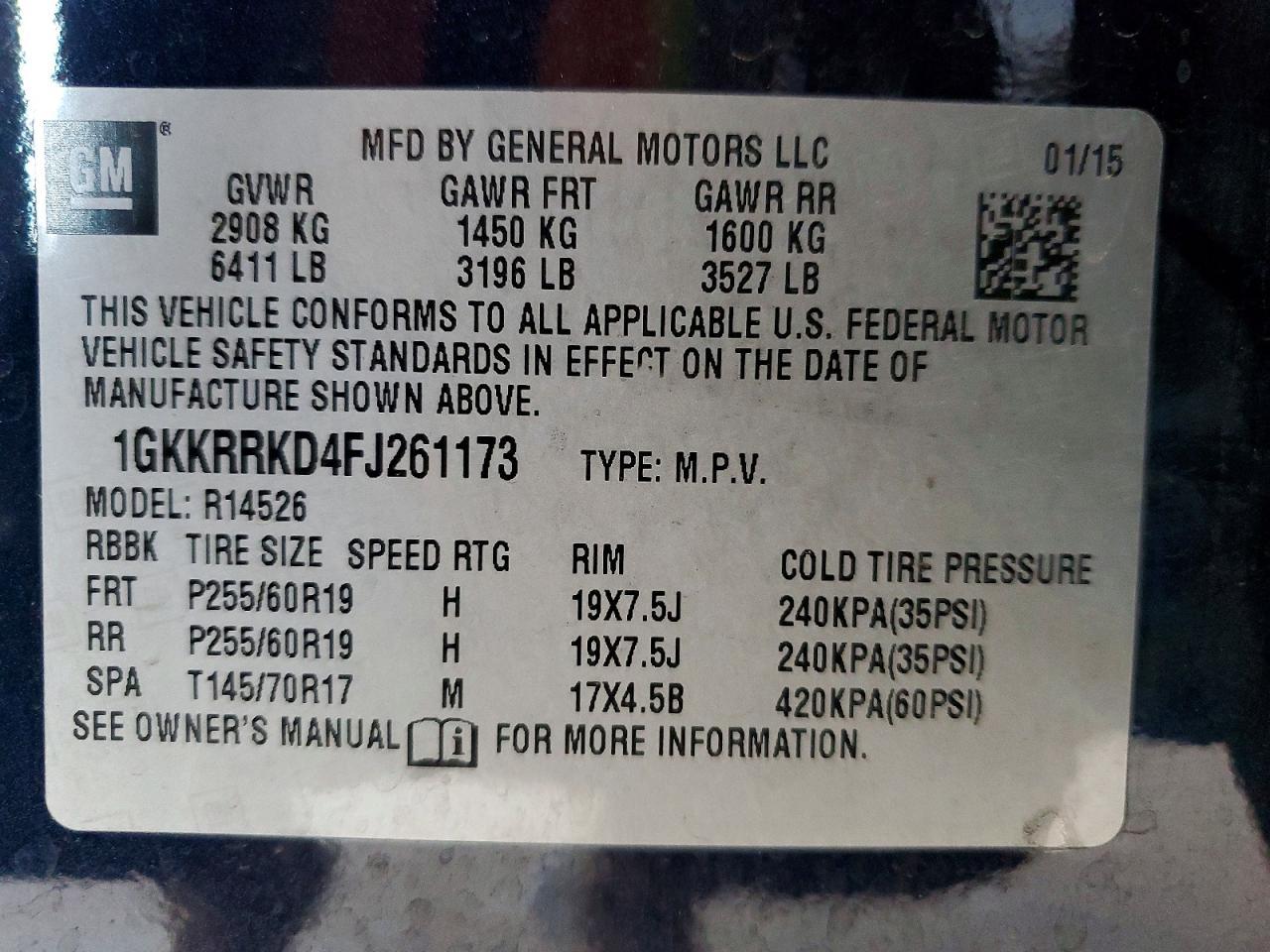 2015 GMC Acadia Slt-1