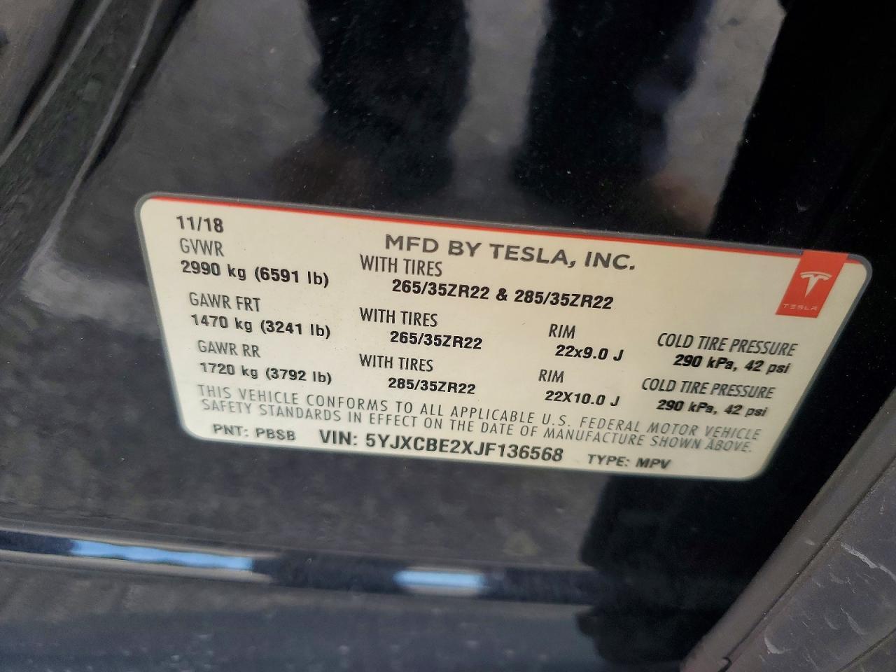 2018 Tesla Model x