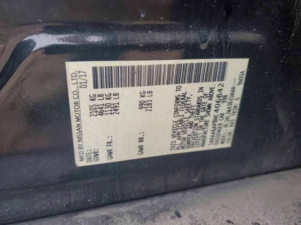 2017 Niss Maxima 3.5s