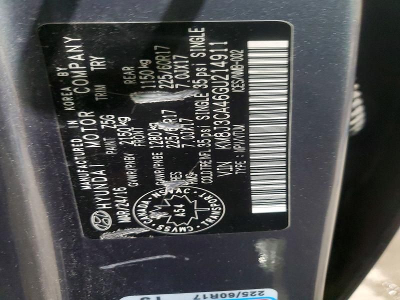 2016 Hyundai Tucson Limited