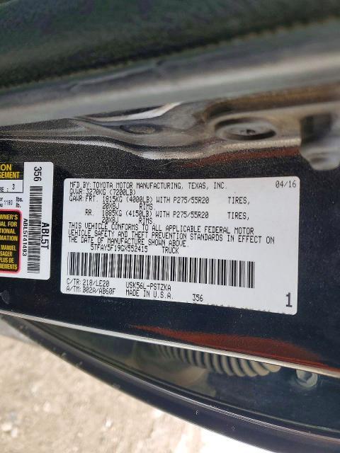 2016 Toyota Tundra Crewmax 1794