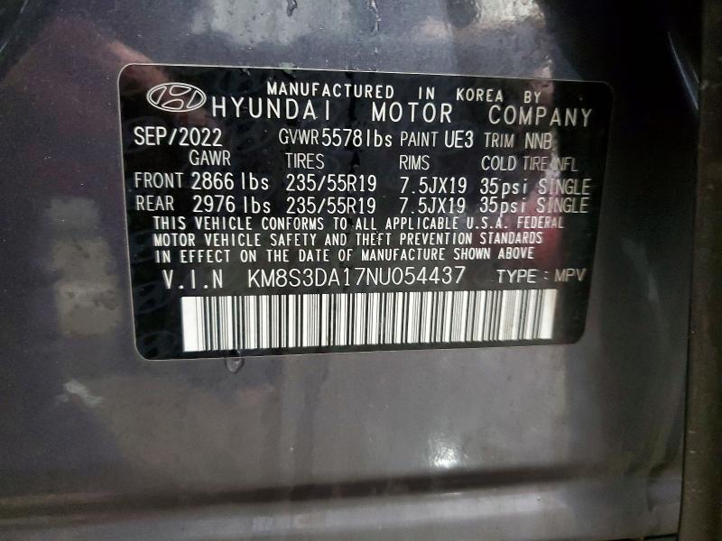 2022 Hyundai Santa fe Hybrid sel Premium