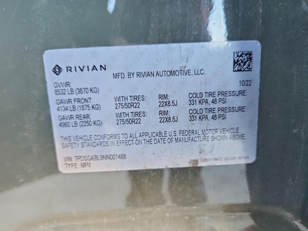 2022 Rivian R1S Launch Edition