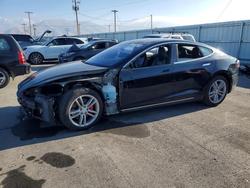 Tesla salvage cars for sale: 2015 Tesla Model s P85d