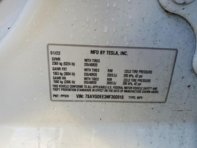 2022 Tesla Model y