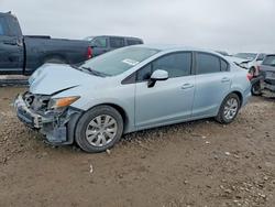 Honda Civic salvage cars for sale: 2012 Honda Civic lx