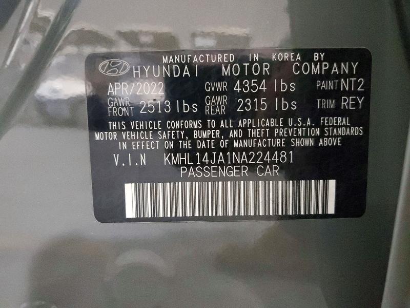 2022 Hyundai Sonata sel