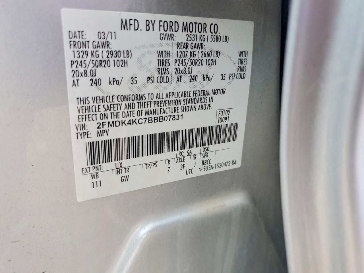 2011 Ford Edge Limited