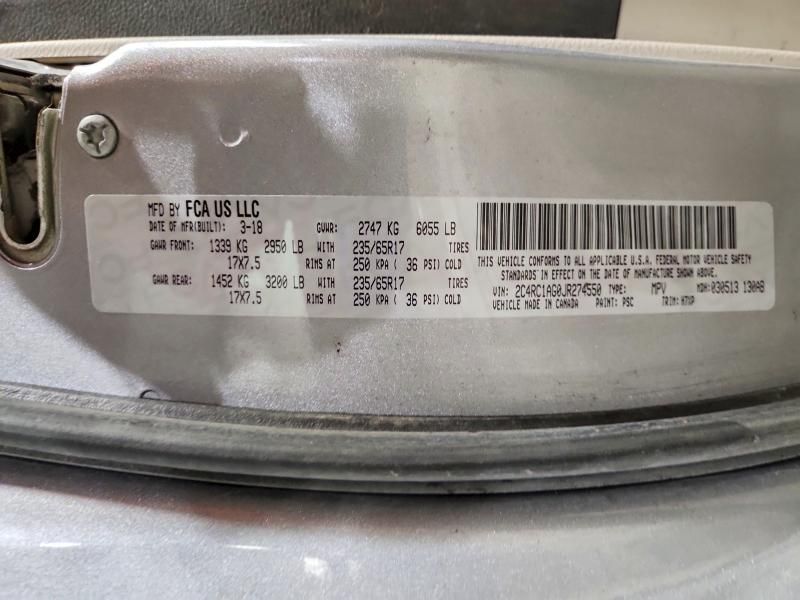 2018 Chrysler Pacifica l