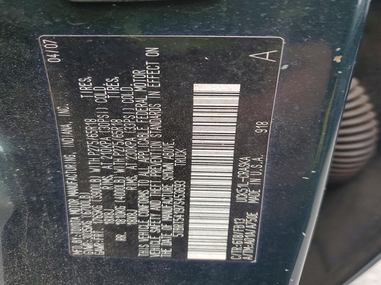 2007 Toyota Tundra SR5