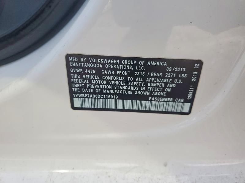 2013 Volkswagen Passat se