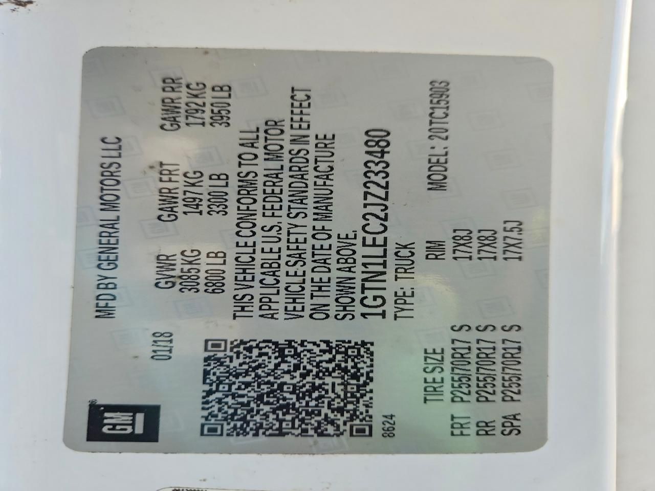 2018 GMC Sierra C1500