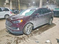 Salvage cars for sale from Copart Woodhaven, MI: 2019 Ford Edge Titanium