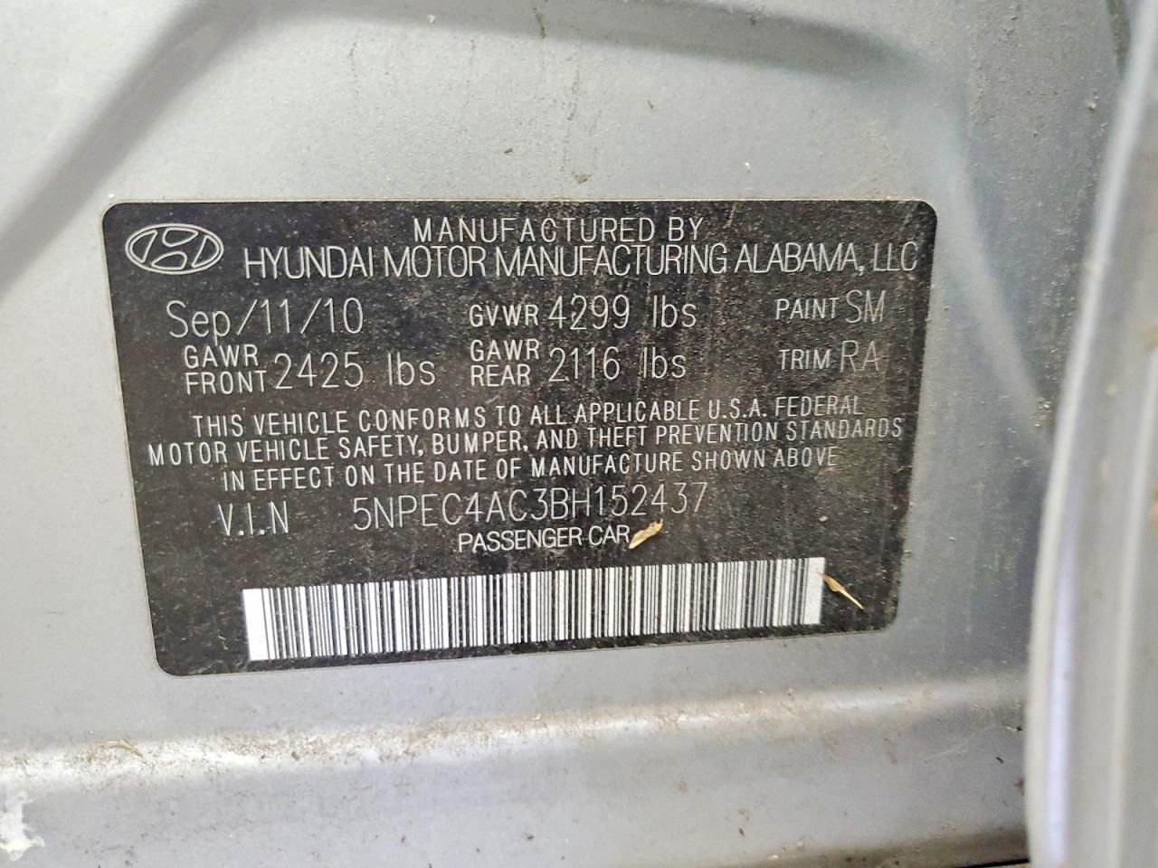 2011 Hyundai Sonata se