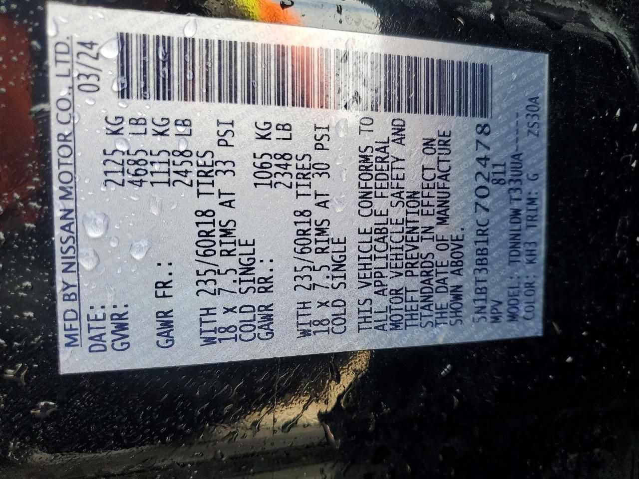 2024 Nissan Rogue sv