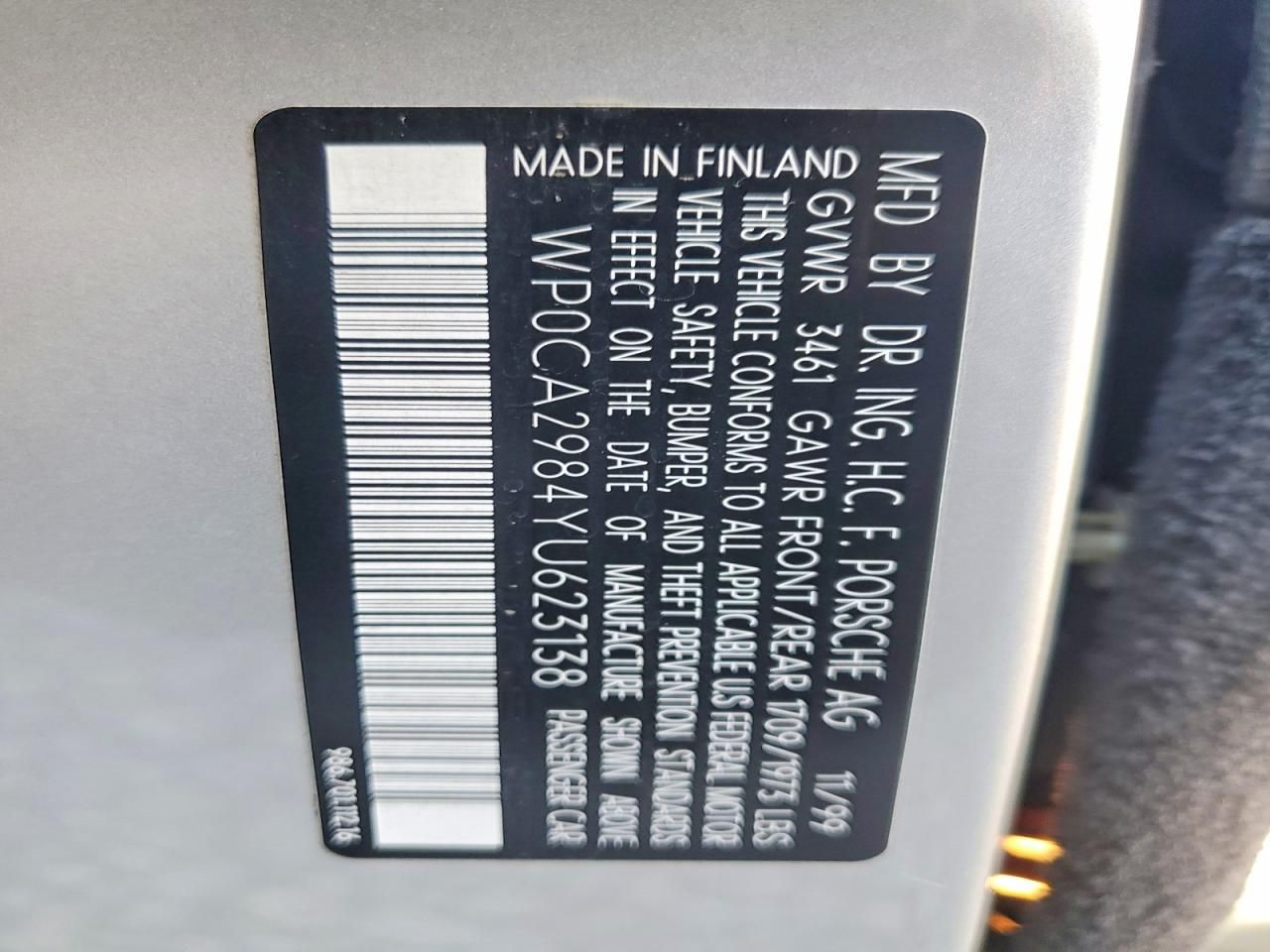 2000 Porsche Boxster