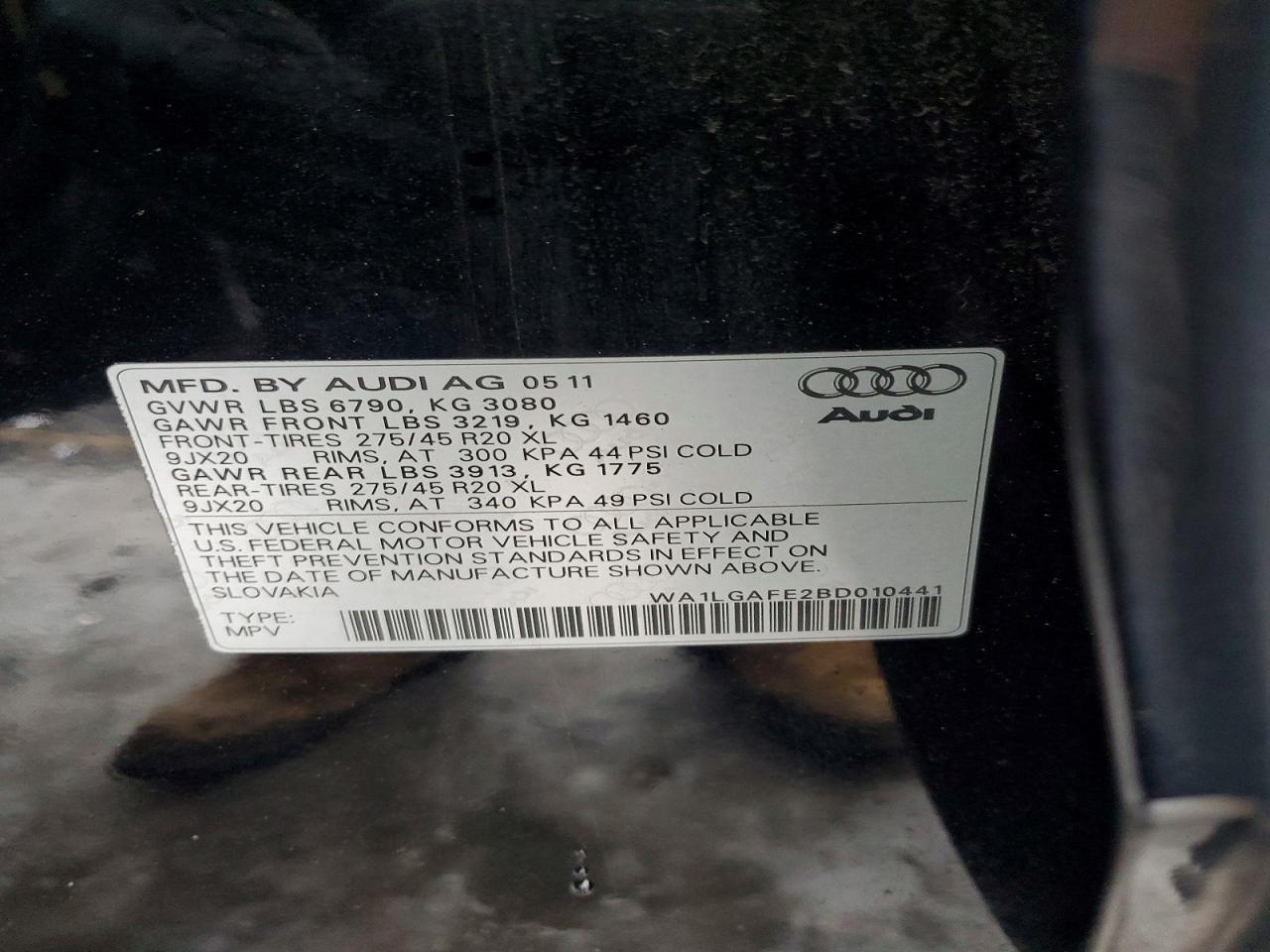 2011 Audi Q7 Premium Plus