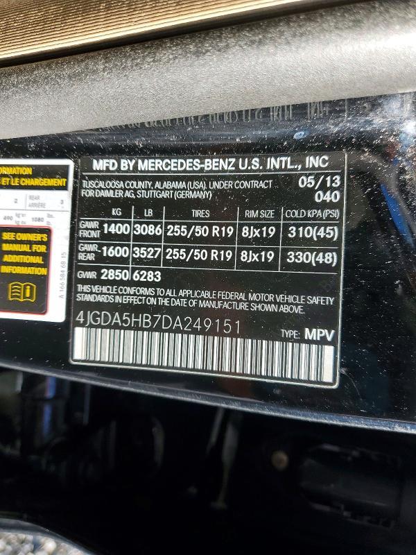 2013 Mercedes-Benz Ml 350 4matic