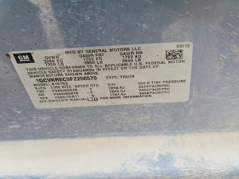 2015 Chevrolet Silverado K1500 lt