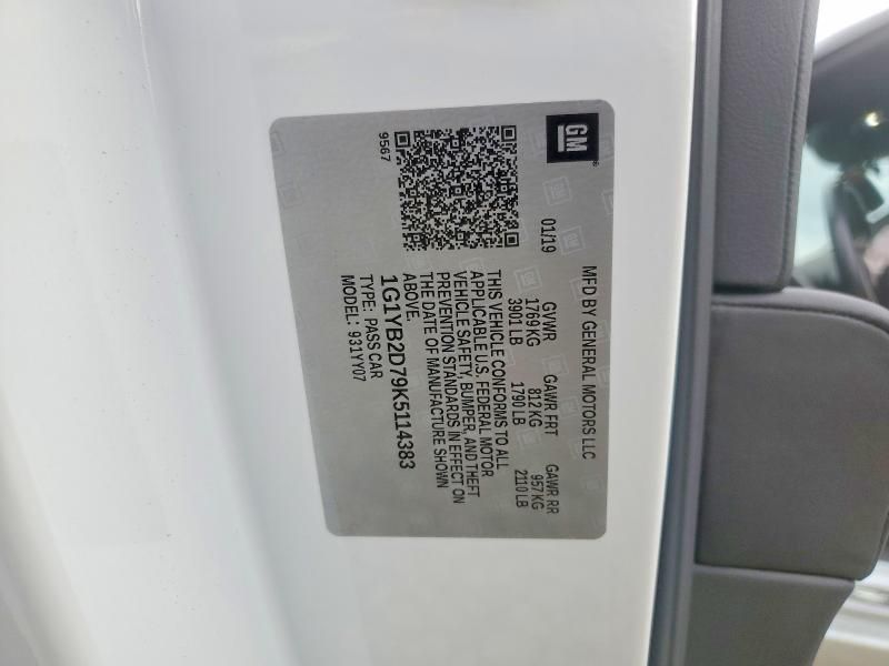 2019 Chevrolet Corvette Stingray 1LT