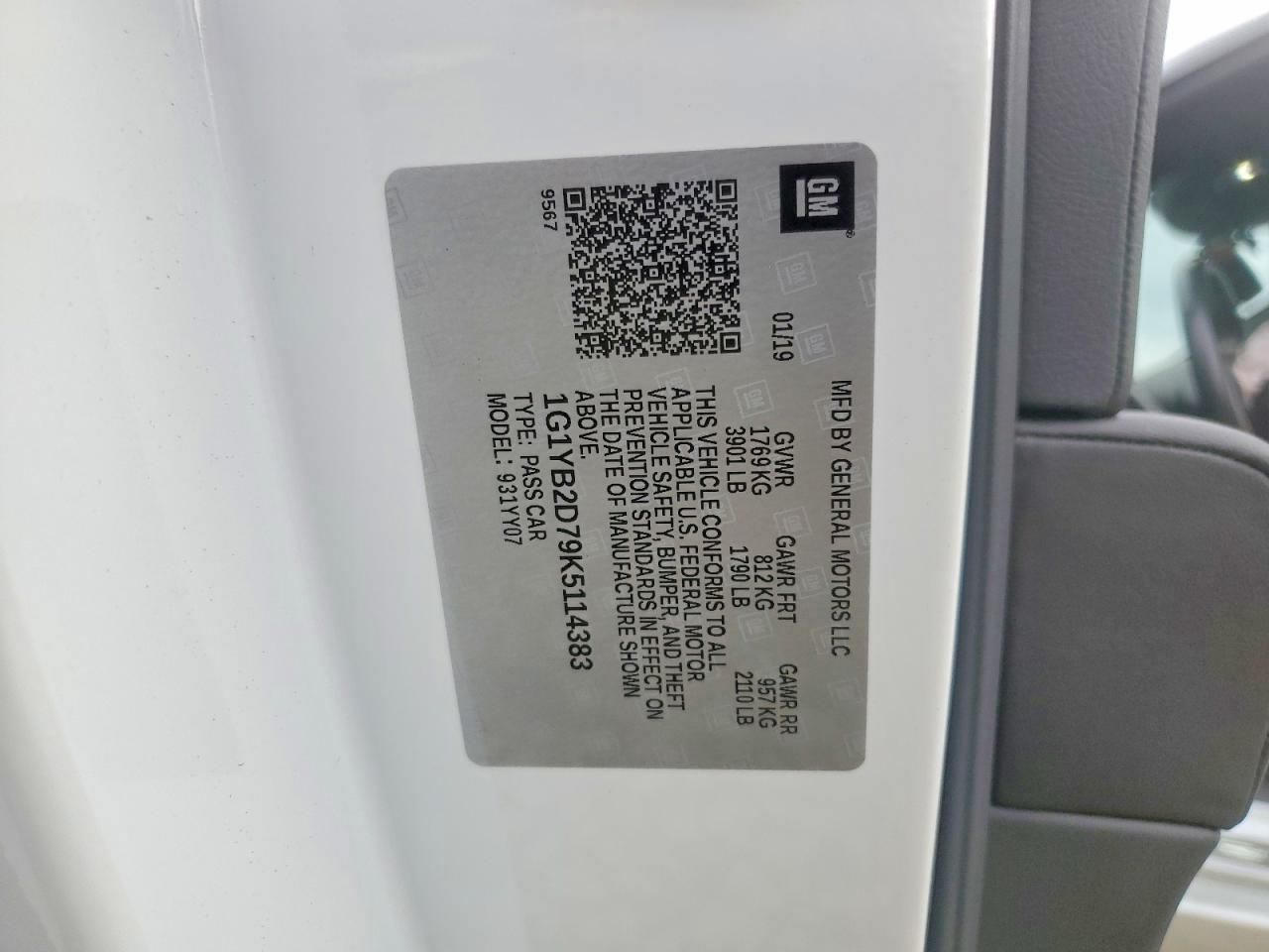 2019 Chevrolet Corvette Stingray 1LT