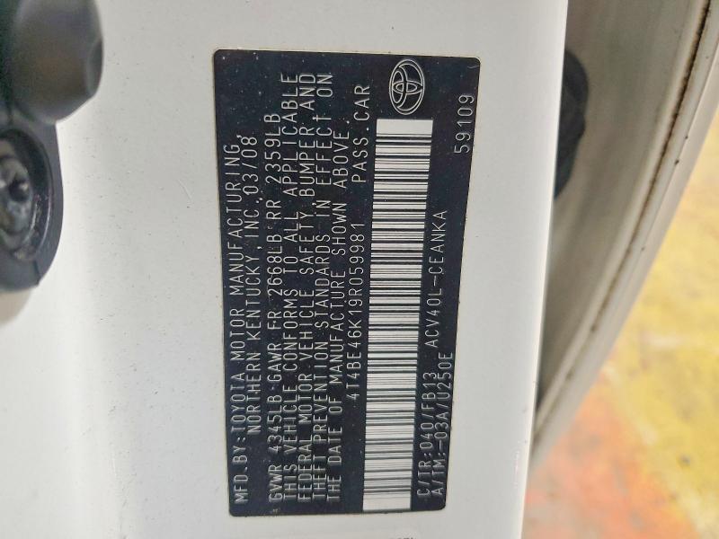 2009 Toyota Camry le