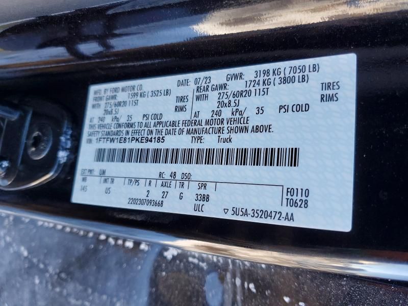 2023 Ford F150 Supercrew