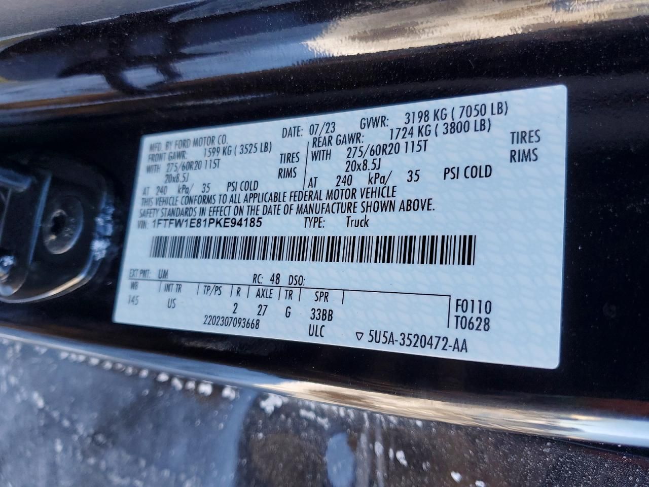 2023 Ford F150 Supercrew