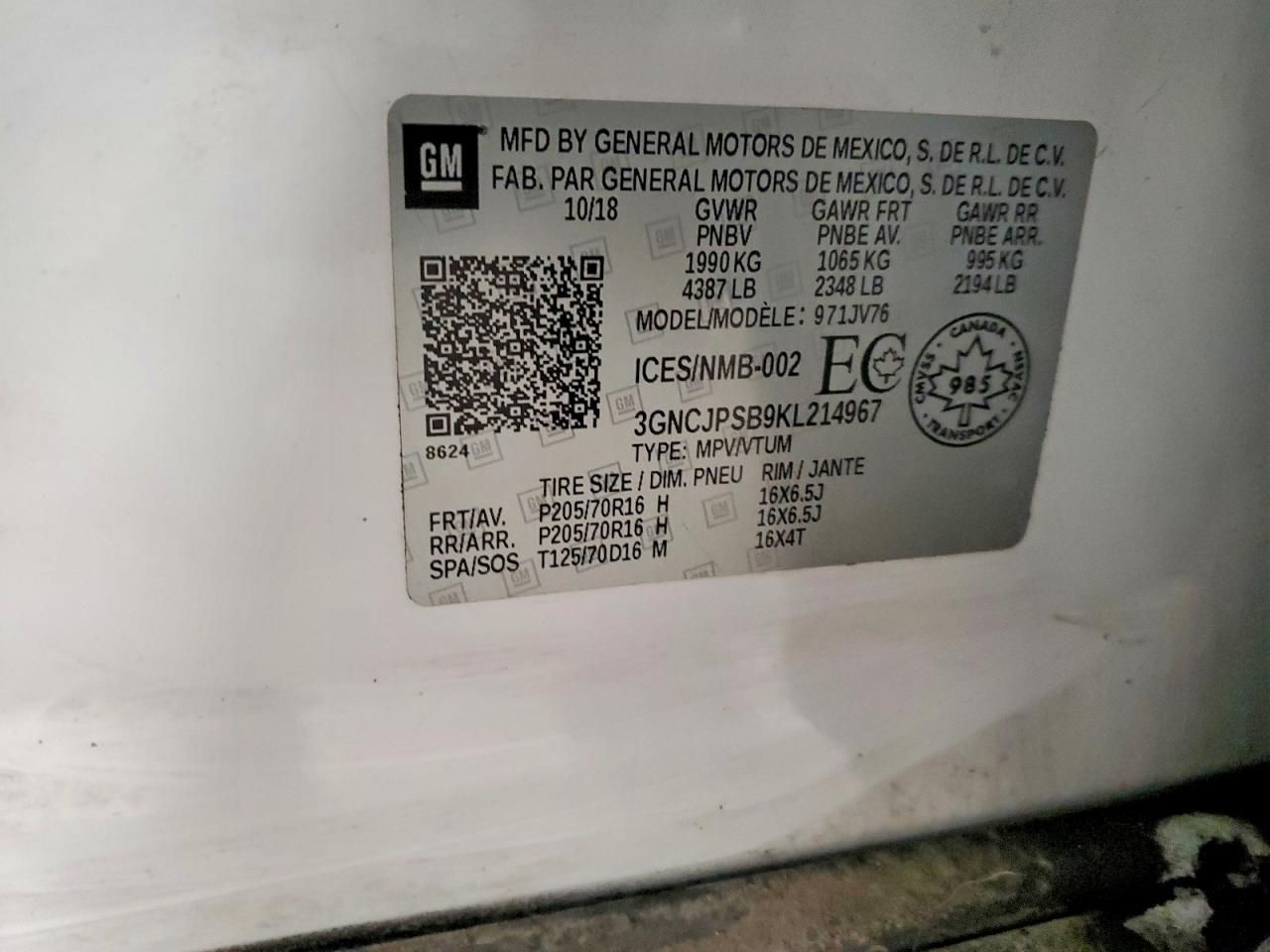 2019 Chevrolet Trax 1LT